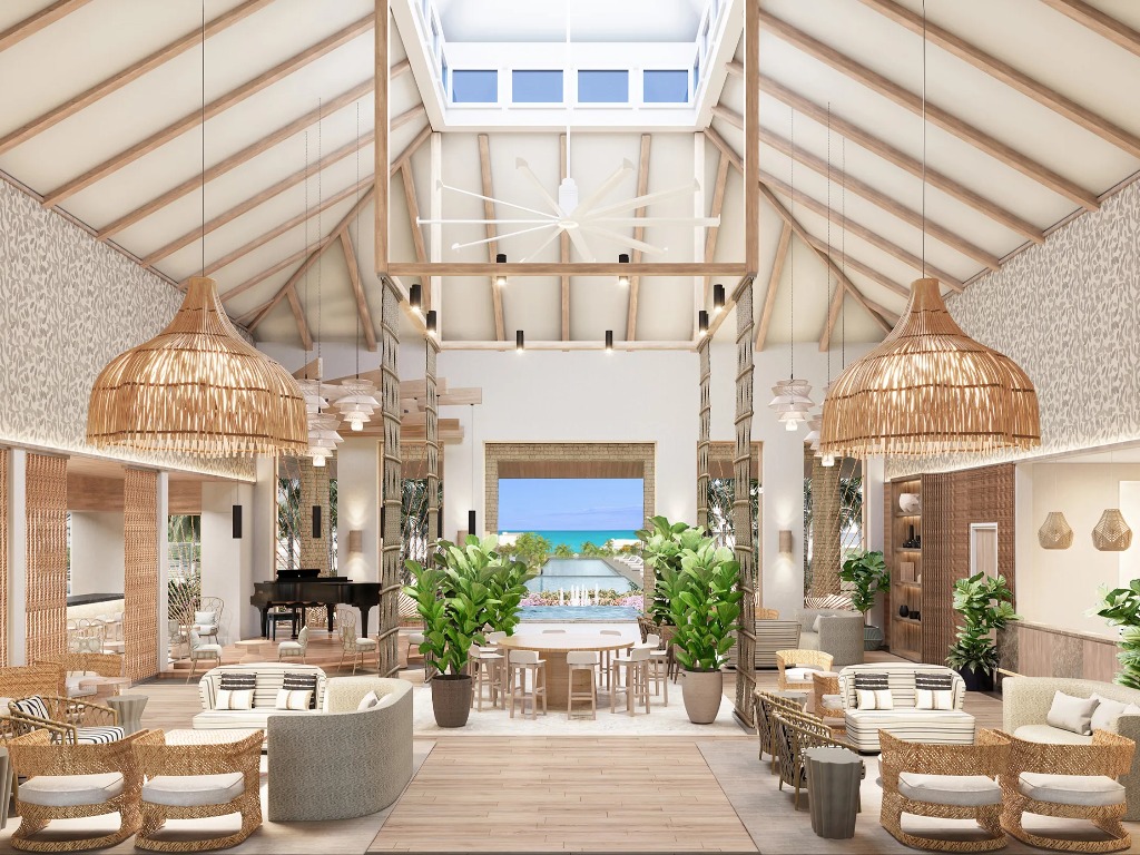 lobby at sandals st. vincent 